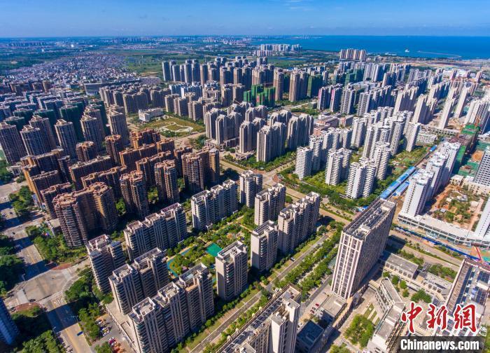 資料圖：航拍某房地產項目。 駱云飛 攝